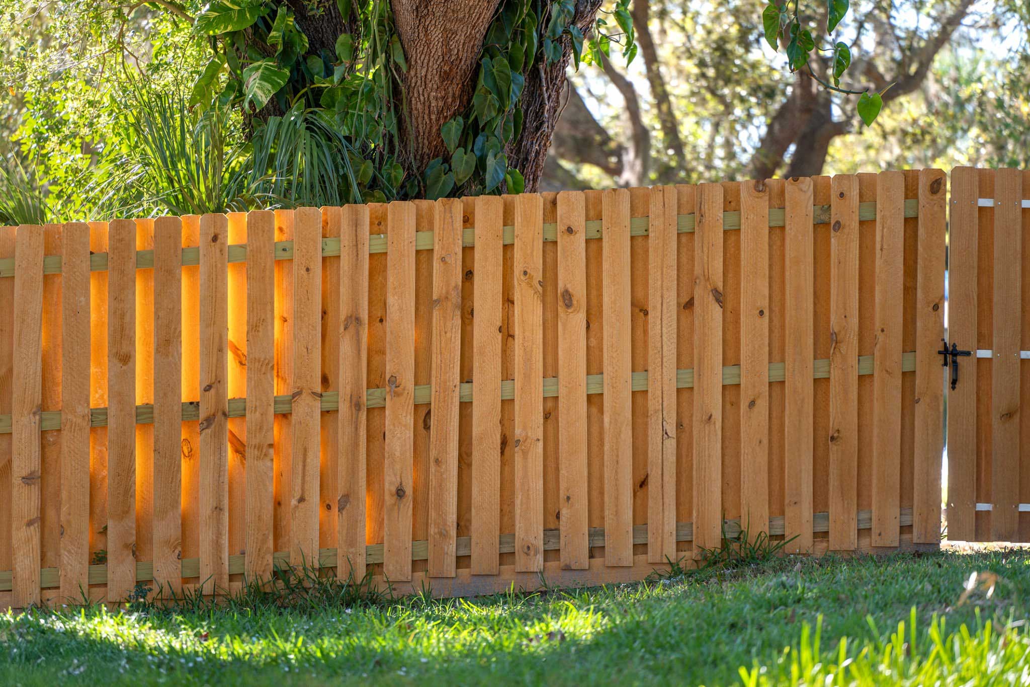 Landscaping Services Texas fence installation project